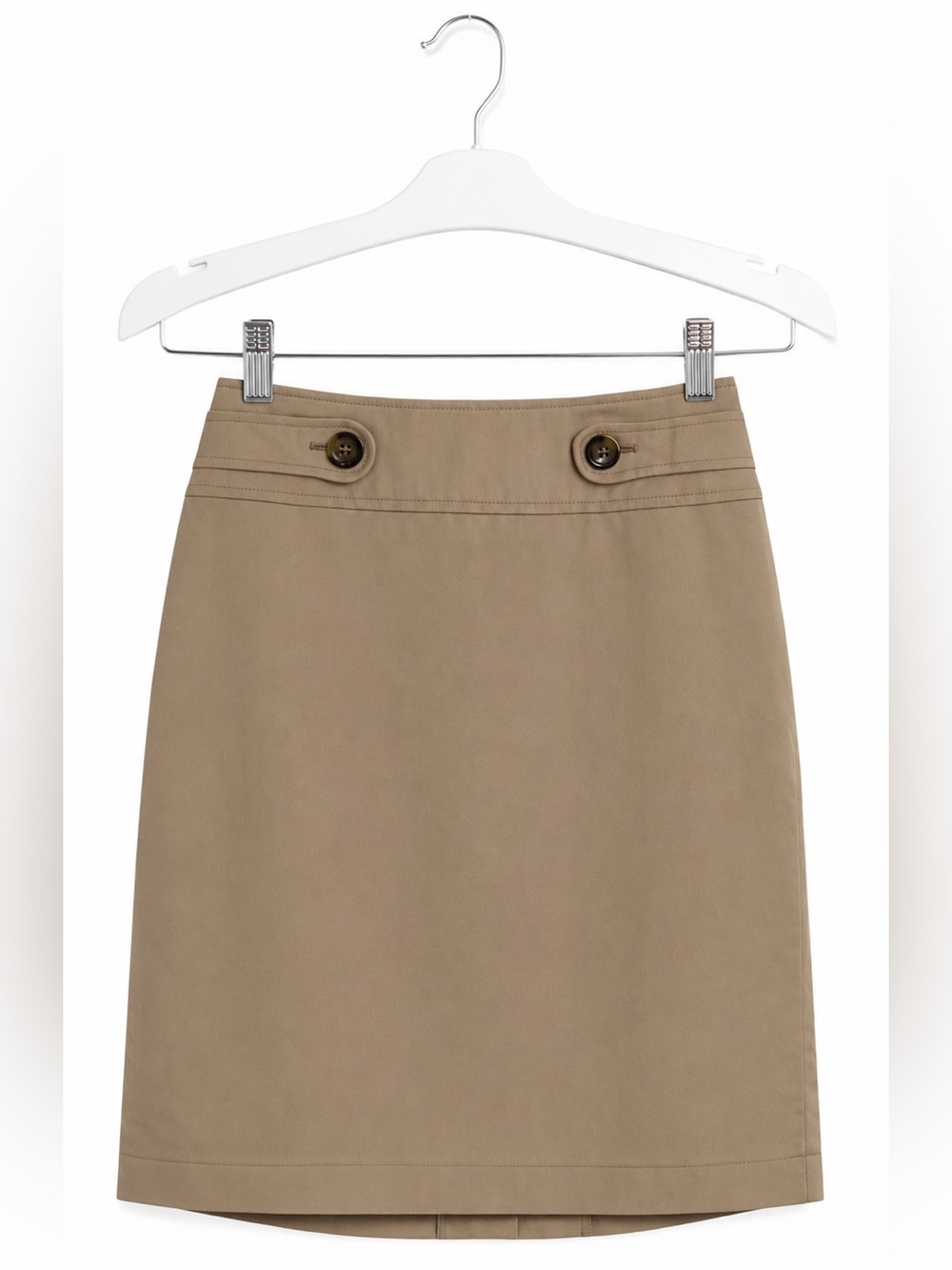 LOFT Khaki Pencil Skirt Women’s Size 6 Cotton Stretch Business Casual